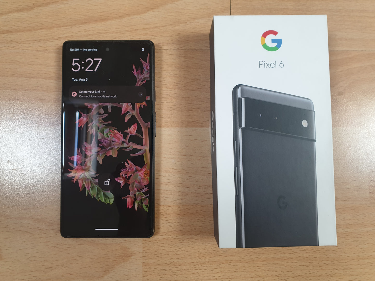 Google Pixel 6 - 128GB - Stormy Black (Ohne Simlock) (Dual-SIM) Android Smartphone