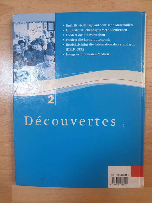 Buch zum Französisch lernen - Sprache und Vokbeln mit Übungen für Schüler - Decouvertes 2 - azuracht.de