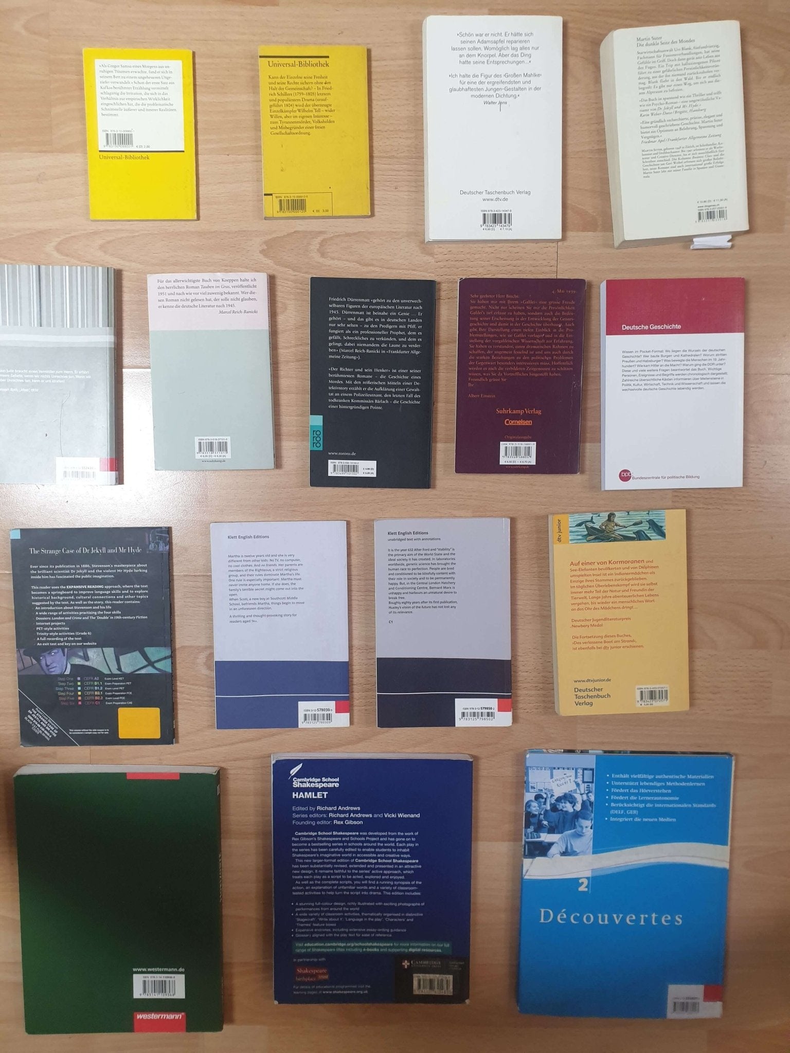 Bücher Sammlung - Taschenbuch Geschichte Sachbuch Roman Schulbücher - Konvolut - azuracht.de