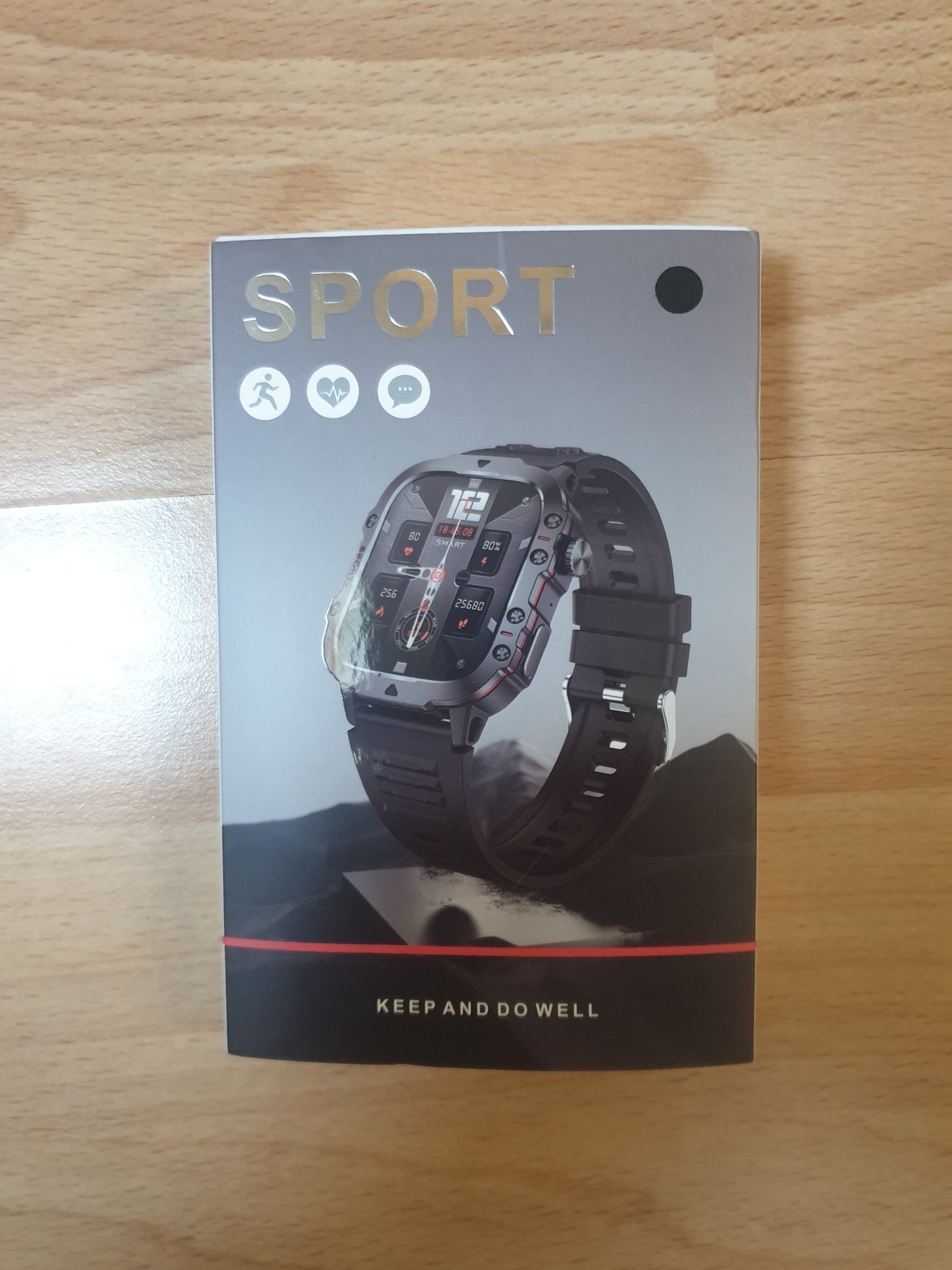 Fitness Smartwatch - Armbanduhr für Männer mit Bluetooth Schrittzähler etc. - azuracht.de