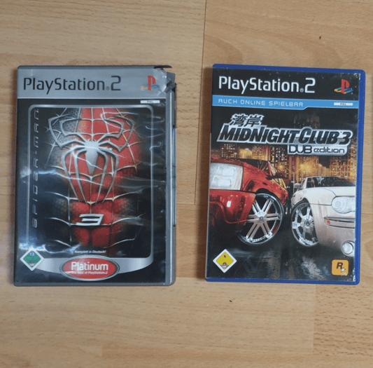 Playstiation 2 Spiele - Midnight Club 3 - Spiderman 3 - PS2 2 Games inkl. OVP - azuracht.de