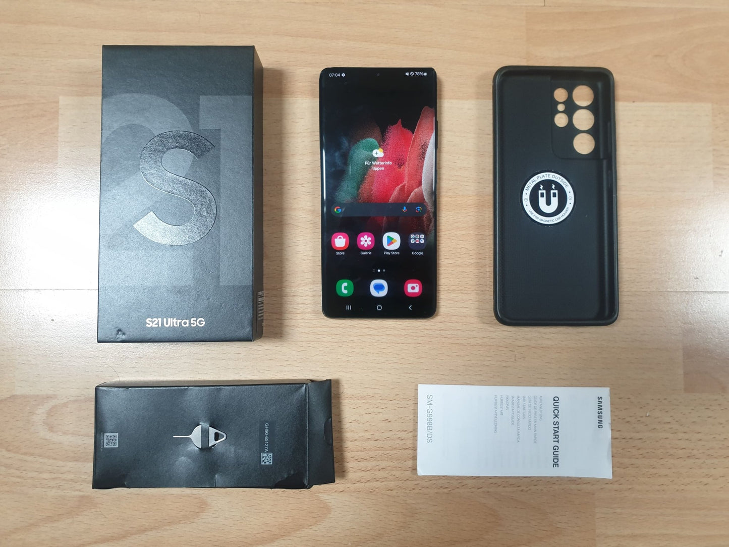 Smartphone - Samsung Galaxy S21 Ultra 5G - 128GB - Phantom Black SM - G998B/DS (Ohne Simlock) - azuracht.de